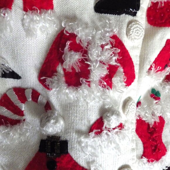 COPY - Michael Simon Embellished Christmas Sweater/ //Sexy Mrs. Santa - Picture 9 of 11